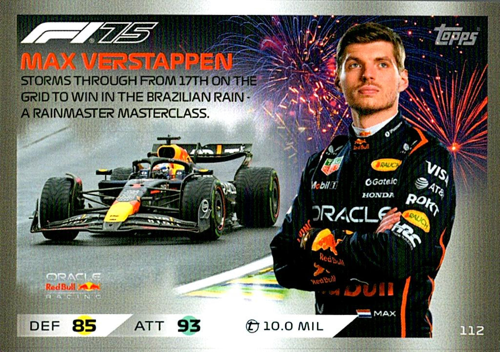 Turbo Attax 2025 MAX VERSTAPPEN nº112