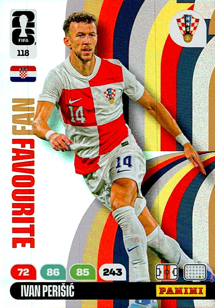 ADRENALYN WORLD CUP 2026 IVAN PERISIC CROATIA FANS FAVOURITE Nº118