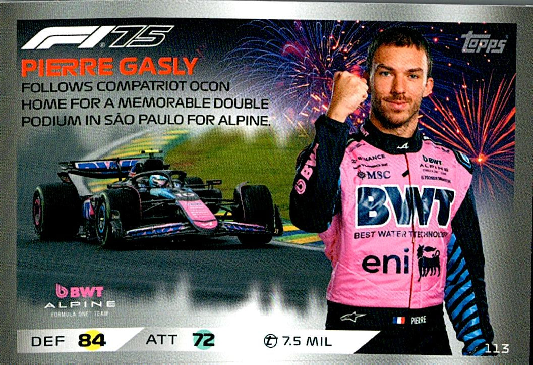 Turbo Attax 2025 PIERRE GASLY nº113