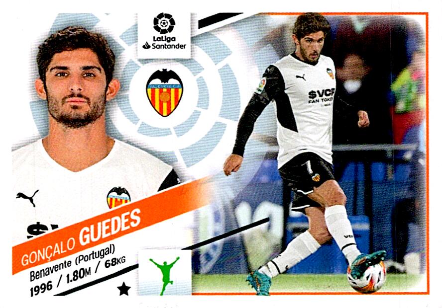 Cromo Liga Este 2022/2023 GUEDES VALENCIA CF Nº17