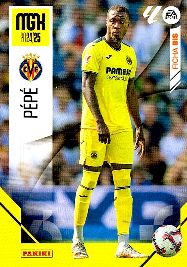 Megacracks 2024/2025 PEPE Villarreal CF Nº 377 BIS FICHA BIS SEGUNDA EDICION