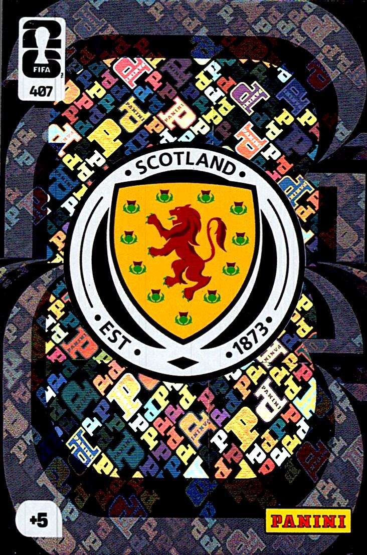 ADRENALYN WORLD CUP 2026 ESCUDO SCOTLAND Nº407