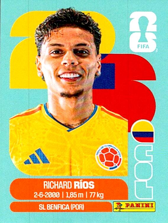 STICKERS FIFA WORLD CUP 2026 RICHARD RIOS NºCOL 12