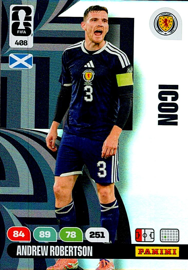 ADRENALYN WORLD CUP 2026 ANDREW ROBERTSON SCOTLAND ICON Nº408