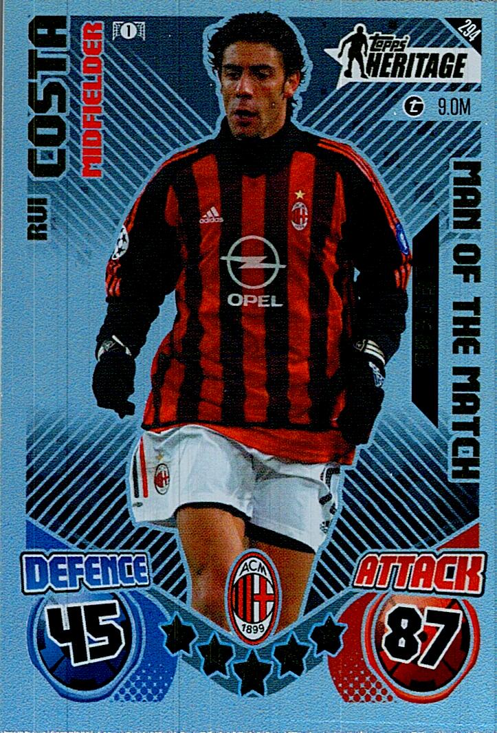 Match Attax Extra 2025 Rui Costa Topps Heritage nº294