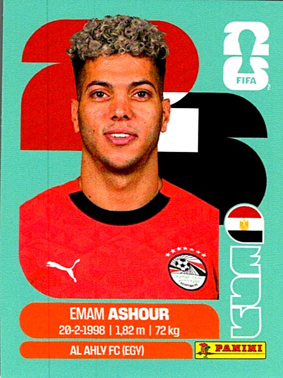 STICKERS FIFA WORLD CUP 2026 EMAM ASHOUR NºEGY 15