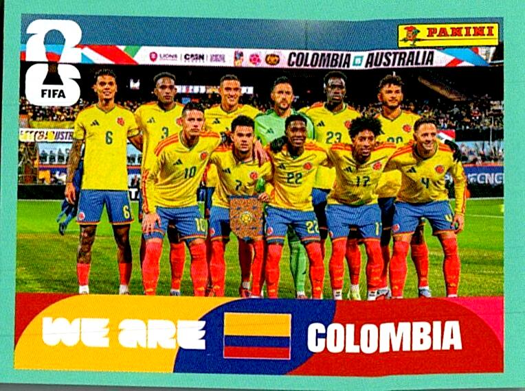 STICKERS FIFA WORLD CUP 2026 ALINEACION NºCOL 13