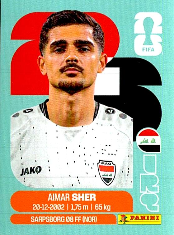 STICKERS FIFA WORLD CUP 2026 AIMAR SHER NºIRQ 15