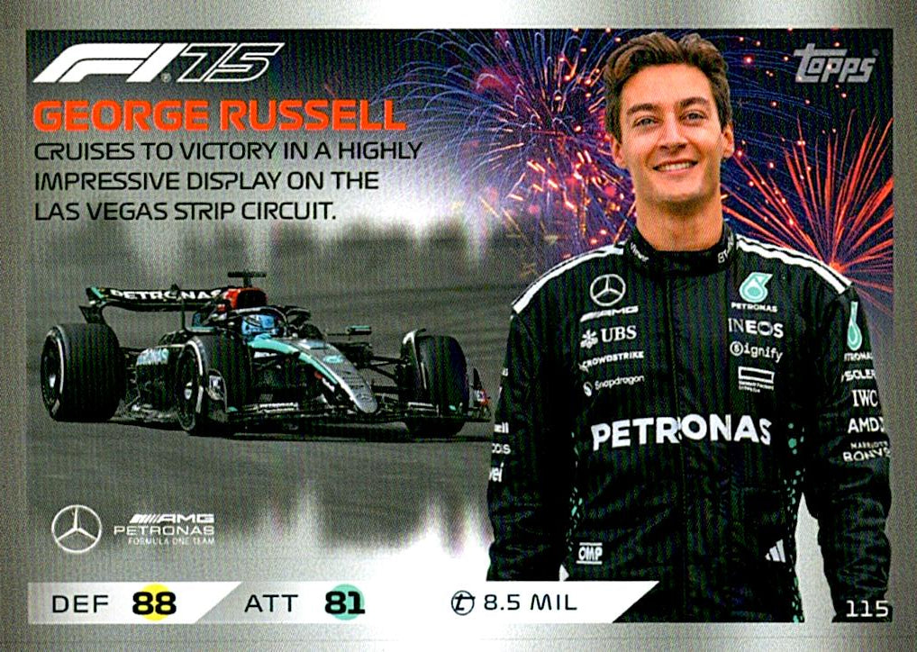 Turbo Attax 2025 GEORGE RUSSELL nº115