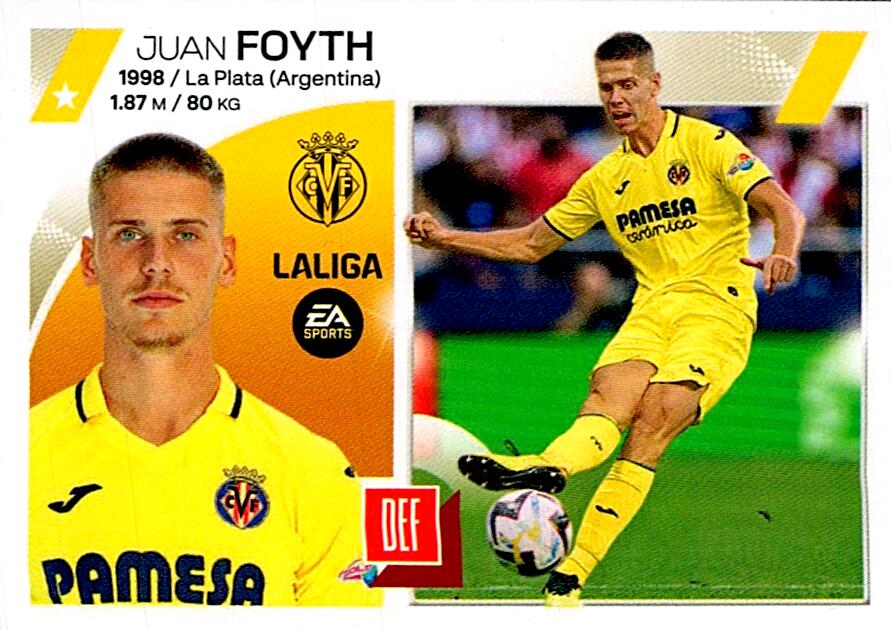 LIGA ESTE 2023/24 JUAN FOYTH VILLARREAL CF 5A
