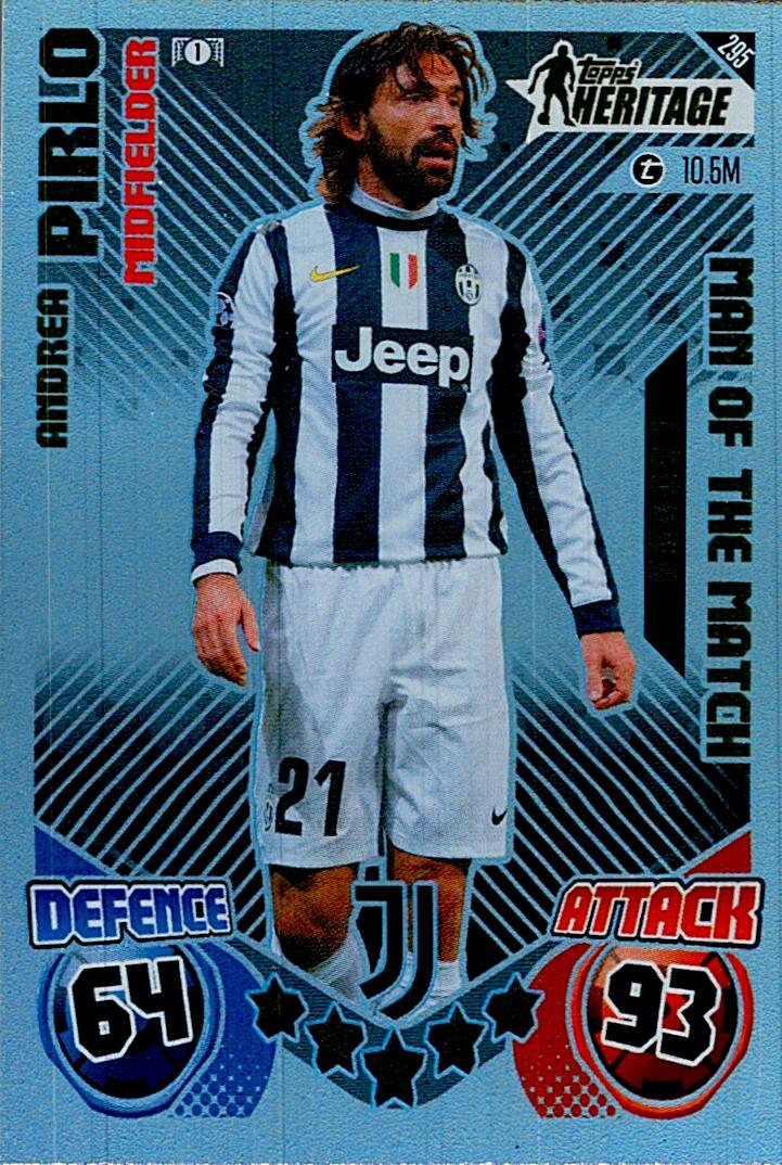 Match Attax Extra 2025 Andrea Pirlo Topps Heritage nº295
