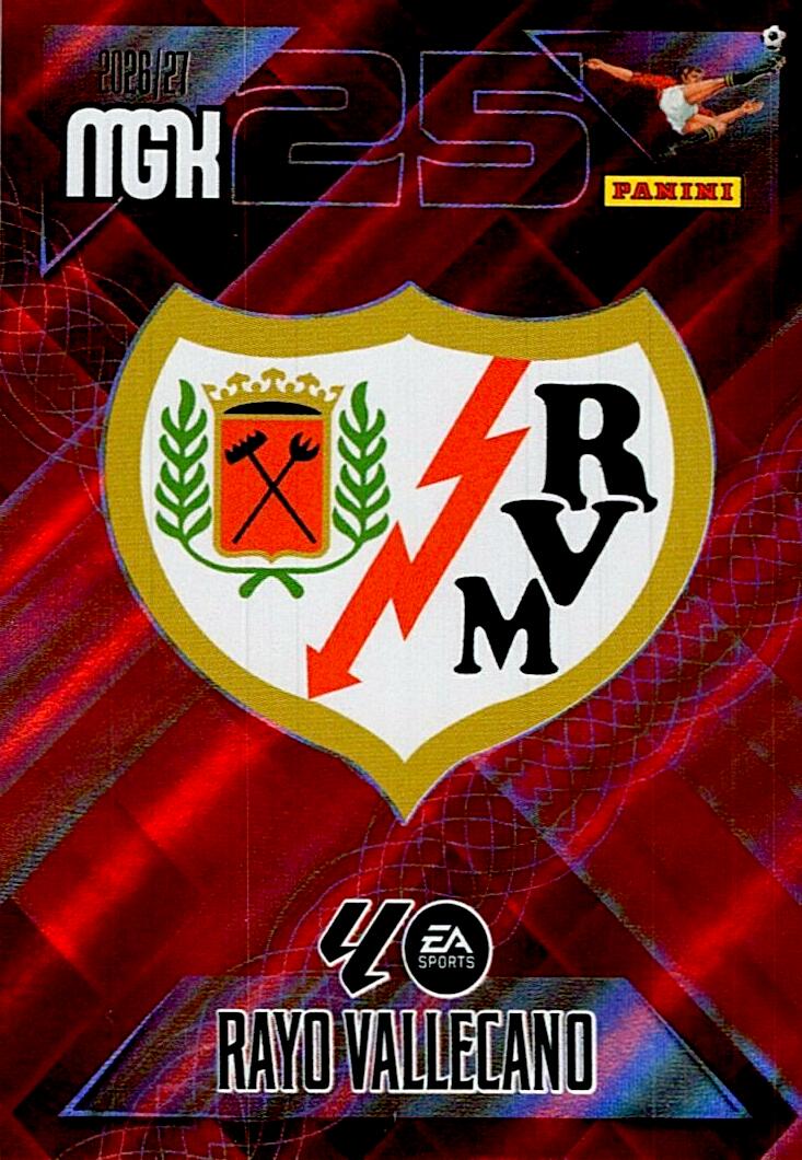 MEGACRACKS 2026/2027 ESCUDO RAYO VALLECANO Nº289