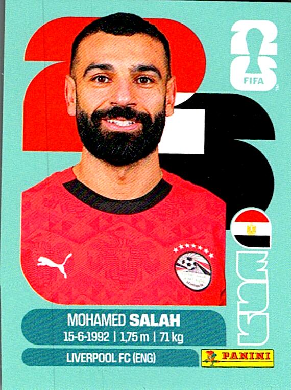 STICKERS FIFA WORLD CUP 2026 MOHAMED SALAH NºEGY 17