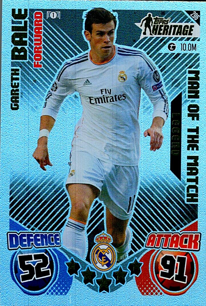 Match Attax Extra 2025 Gareth Bale Topps Heritage nº296
