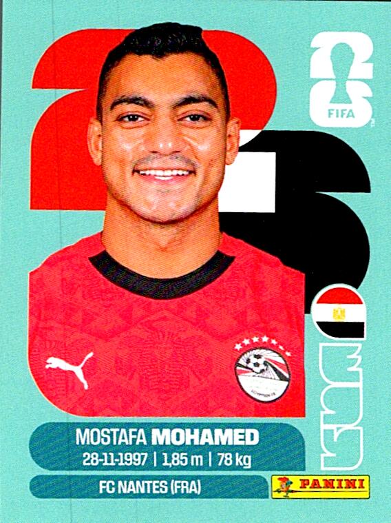 STICKERS FIFA WORLD CUP 2026 MOSTAFA MOHAMED NºEGY 18