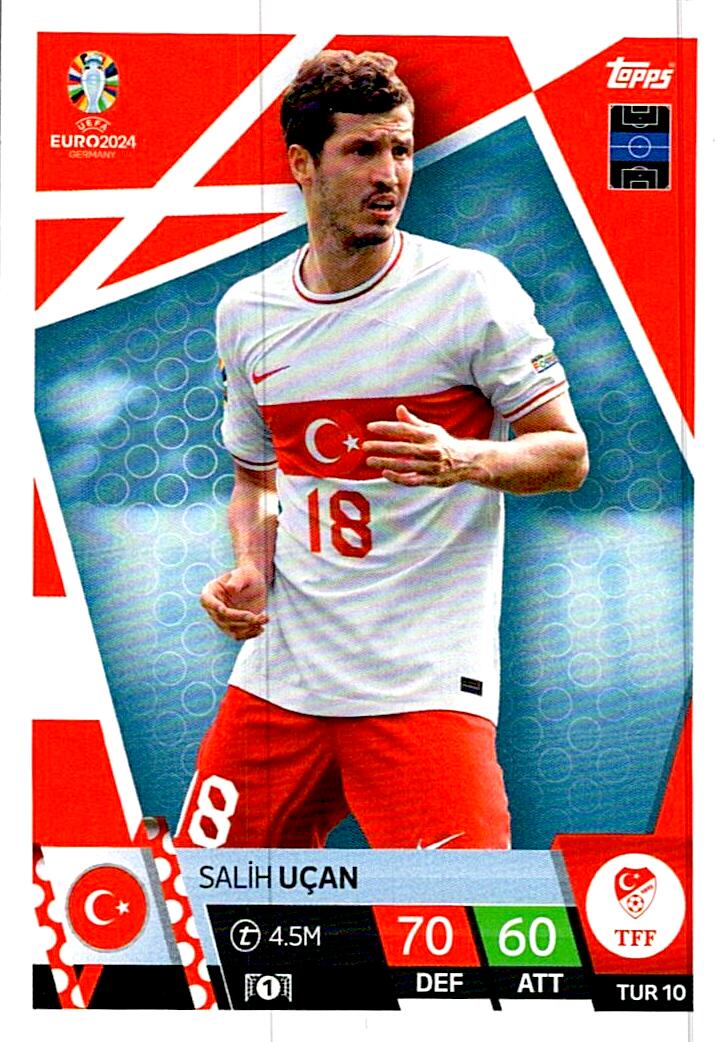 TOPPS MATCH ATTAX UEFA EURO 2024 SALIH UCAN TURQUIA NºTUR10