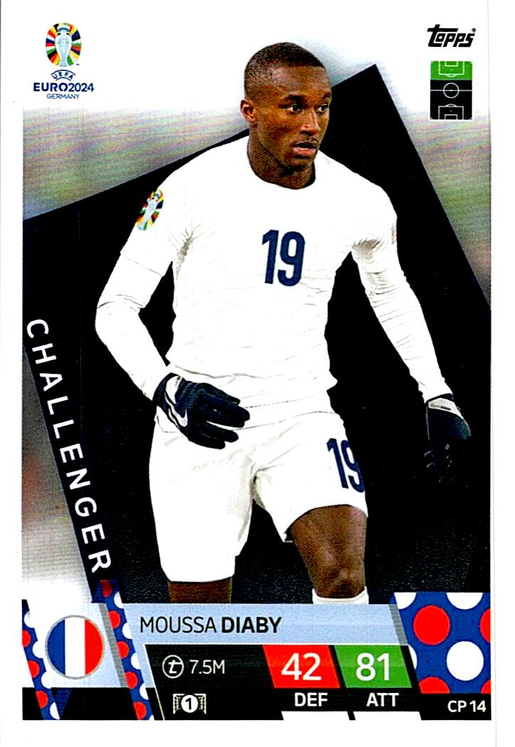 TOPPS UEFA EURO 2024 MOUSSA DIABY CHALLENGER CP 14