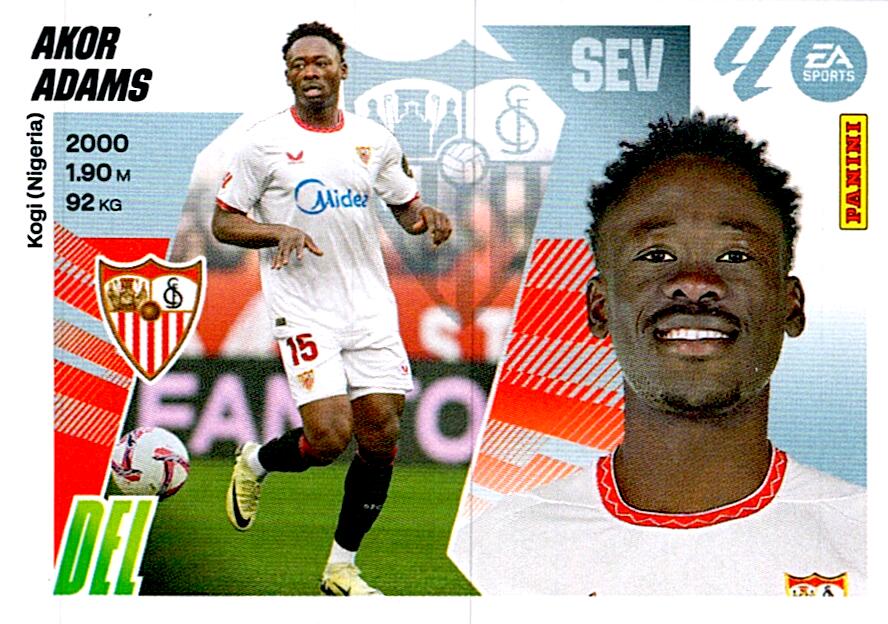 LIGA ESTE 2025/2026 SEVILLA FC AKOR ADAMS Nº20A