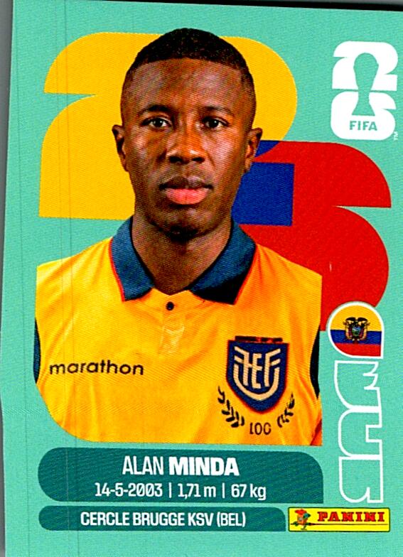 STICKERS FIFA WORLD CUP 2026 ALAN MINDA NºECU 18