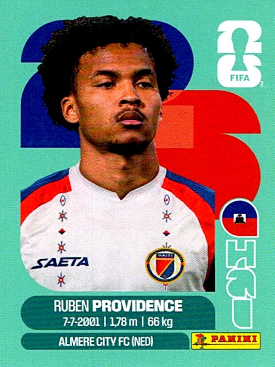 STICKERS FIFA WORLD CUP 2026 RUBEN PROVIDENCE NºHAI 17