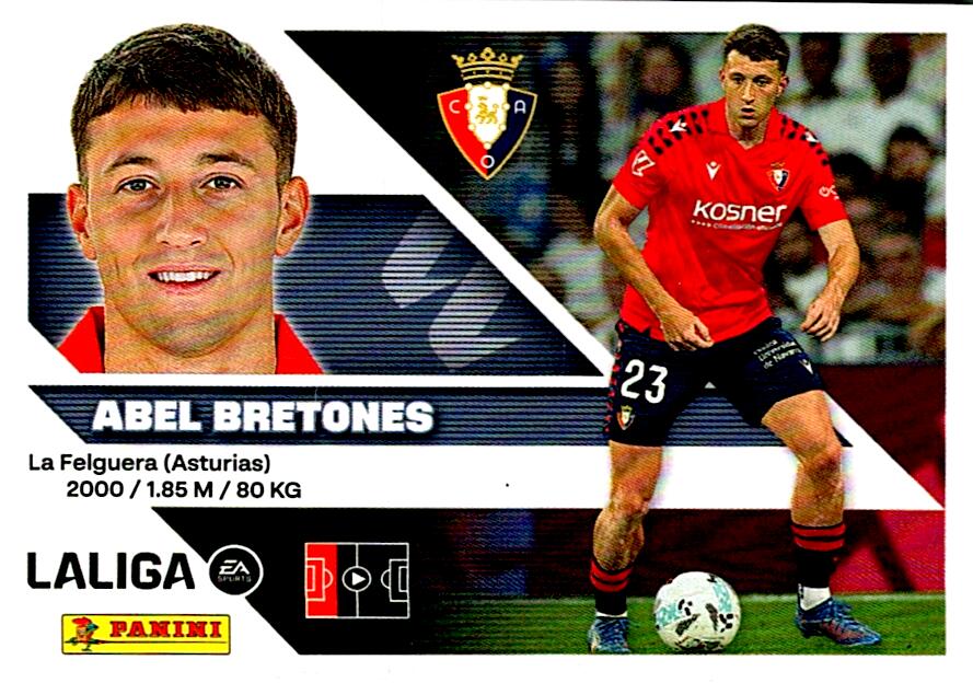 LIGA ESTE 2026/2027  CA OSASUNA ABEL BRETONES Nº9