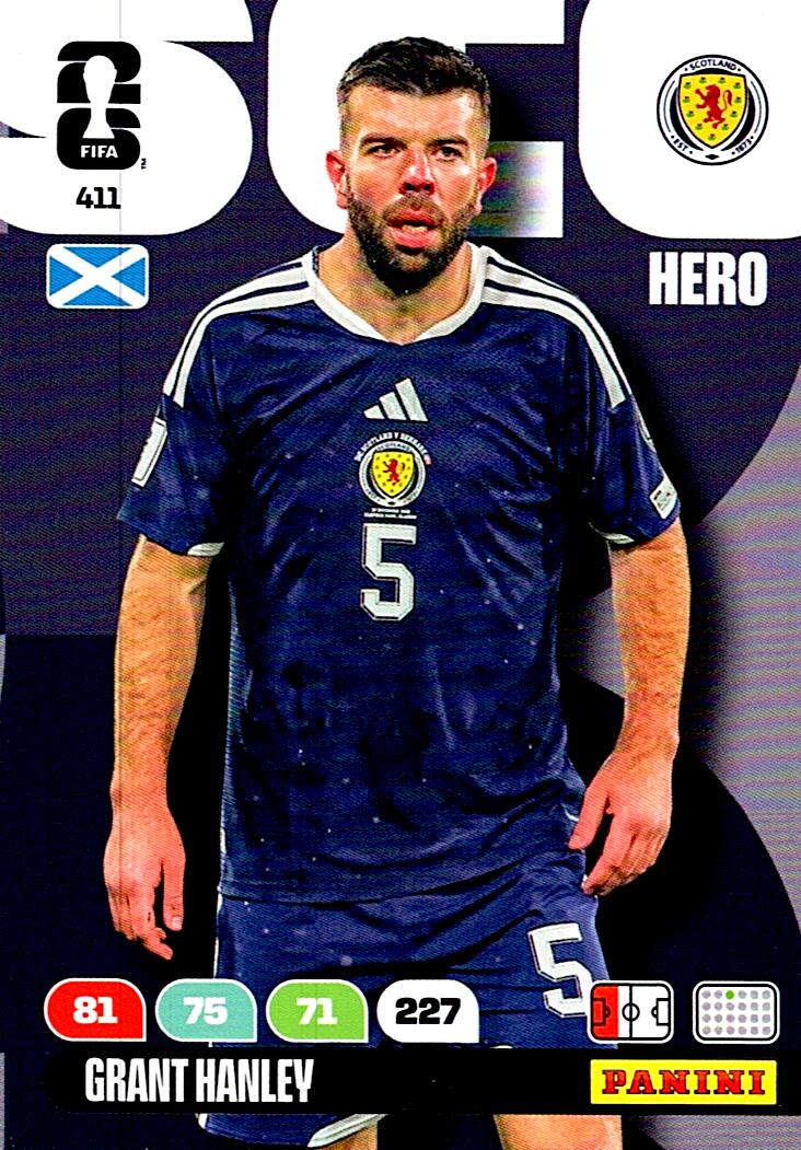 ADRENALYN WORLD CUP 2026 GRANT HANLEY SCOTLAND Nº411