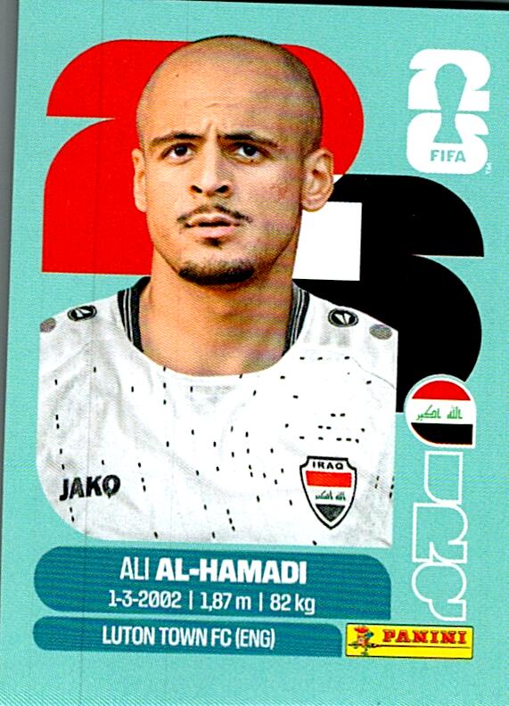 STICKERS FIFA WORLD CUP 2026 ALI AL-HAMADI NºIRQ 18