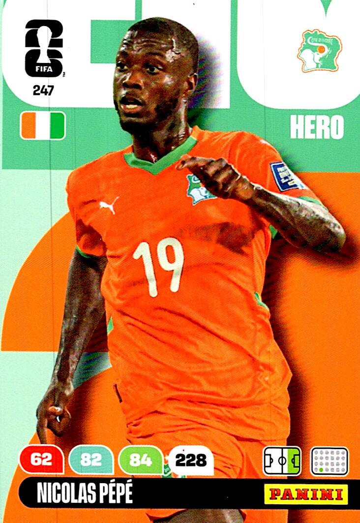 ADRENALYN WORLD CUP 2026 NICOLAS PEPE IVORY COAST Nº247