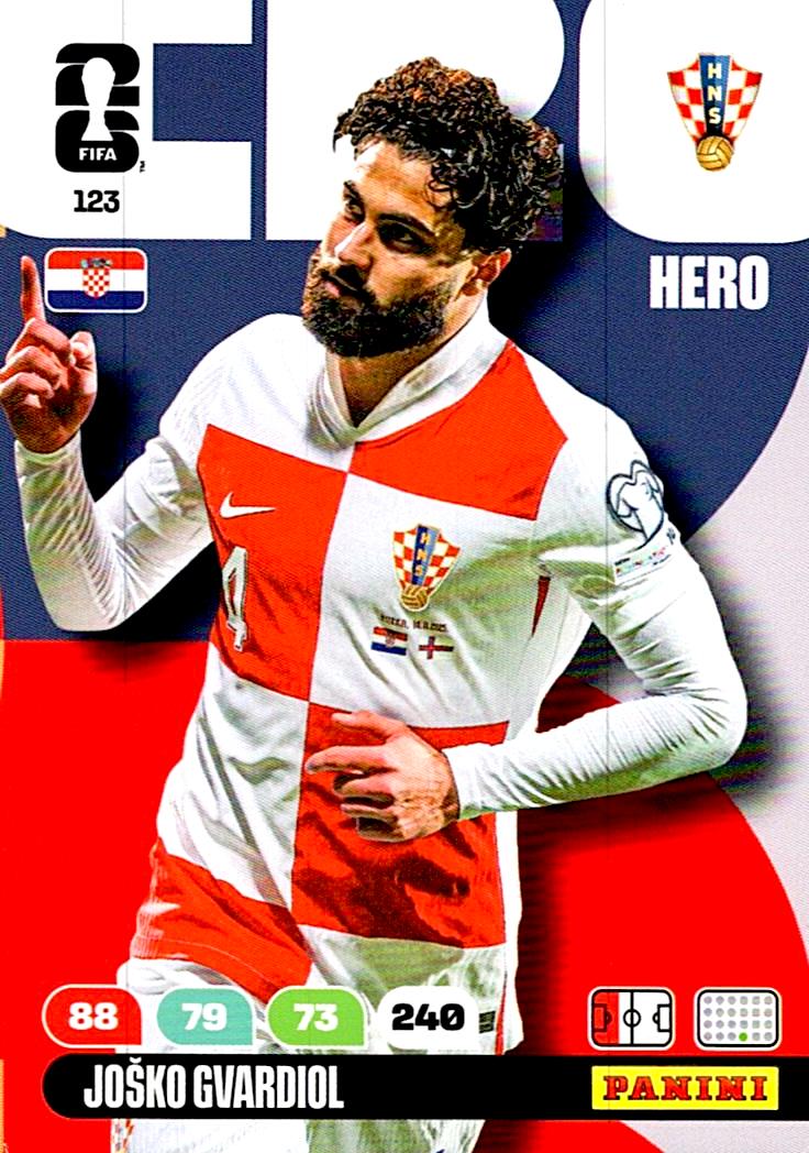 ADRENALYN WORLD CUP 2026 JOSKO GVARDIOL CROATIA Nº123
