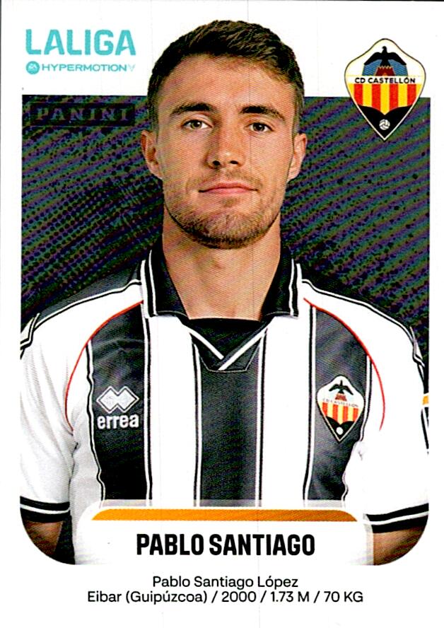 LALIGA HYPERMOTION 2025-26 PABLO SANTIAGO CASTELLON Nº109