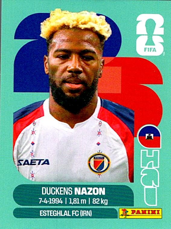 STICKERS FIFA WORLD CUP 2026 DUCKENS NAZON NºHAI 18