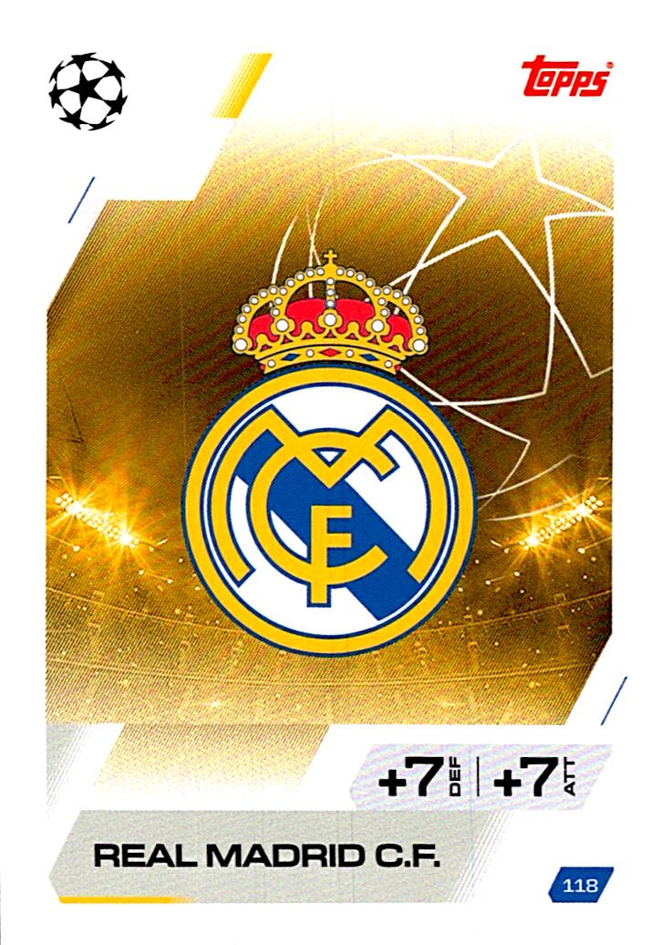 MATCH ATTAX CHAMPIONS LEAGUE 2025/2026 ESCUDO REAL MADRID C.F. Nº118