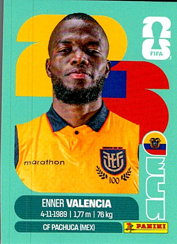 STICKERS FIFA WORLD CUP 2026 ENNER VALENCIA NºECU 20