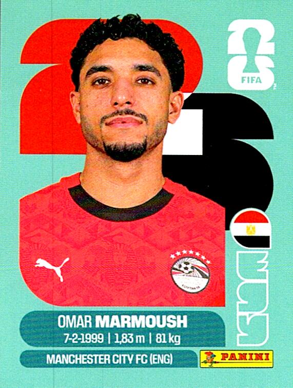 STICKERS FIFA WORLD CUP 2026 OMAR MARMOUSH NºEGY 20