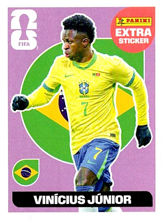 STICKERS FIFA WORLD CUP 2026 VINICIUS JUNIOR EXTRA STICKER BASE