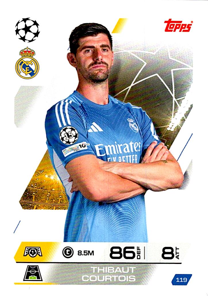 MATCH ATTAX CHAMPIONS LEAGUE 2025/2026 THIBAUT COURTOIS Nº119