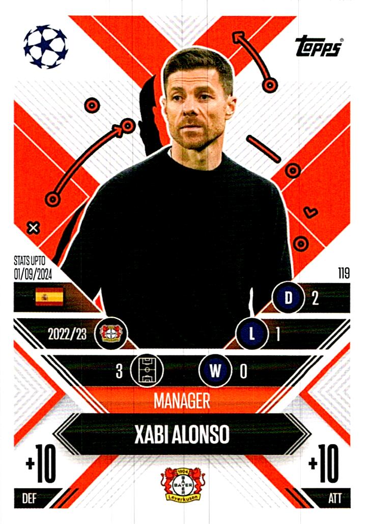 Match Attax Extra 2025 Xabi Alonso nº119