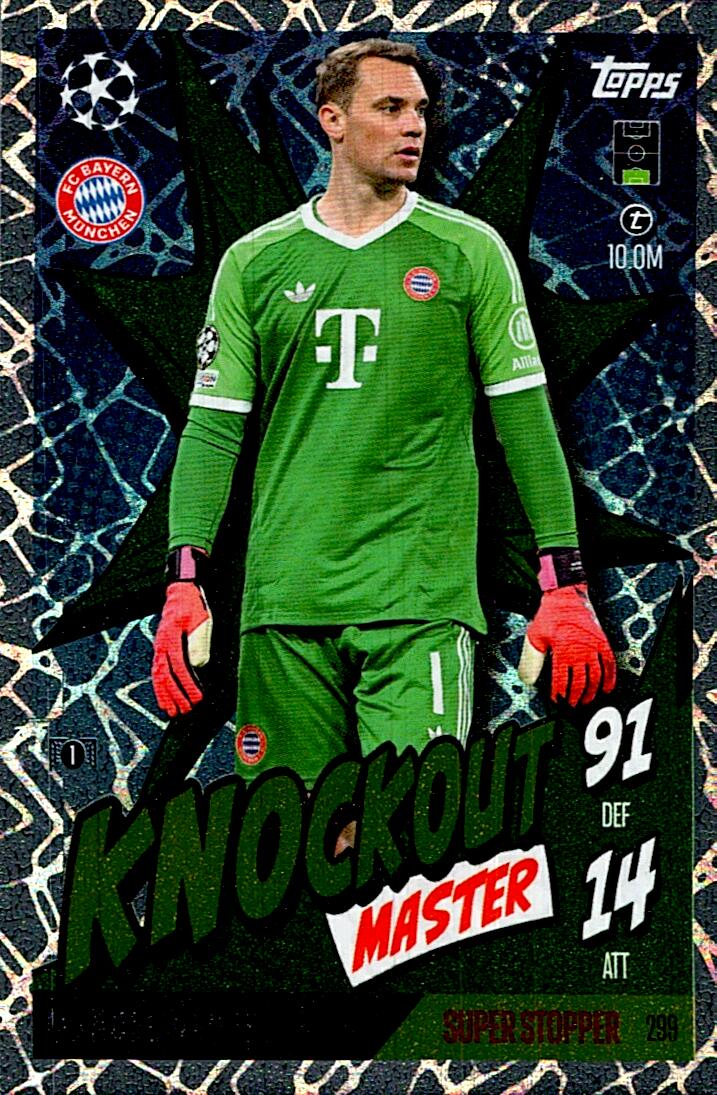 Match Attax Extra 2025 Manuel Neuer Knockout Master nº299