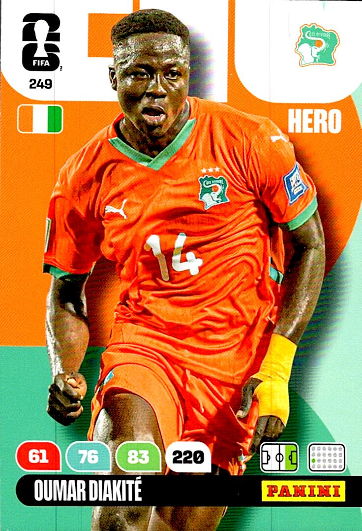 ADRENALYN WORLD CUP 2026 OUMAR DIAKITE IVORY COAST Nº249