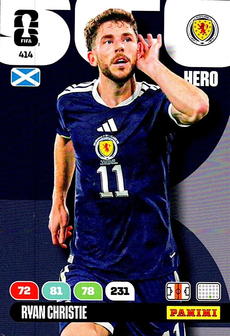 ADRENALYN WORLD CUP 2026 RYAN CHRISTIE SCOTLAND Nº414