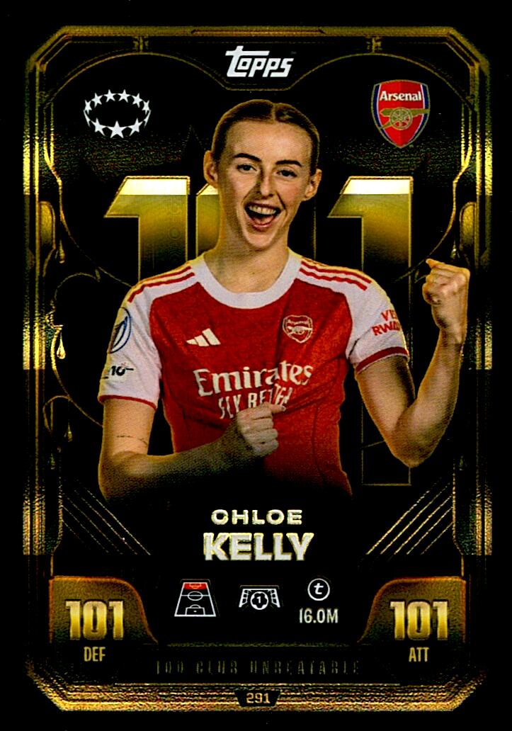 TOPPS MATCH ATTAX EXTRA 2025/26 CHLOE KELLY 101 CLUB Nº291