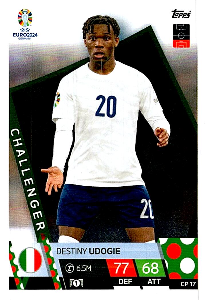 TOPPS UEFA EURO 2024 DESTINY UDOGIE CHALLENGER CP 17