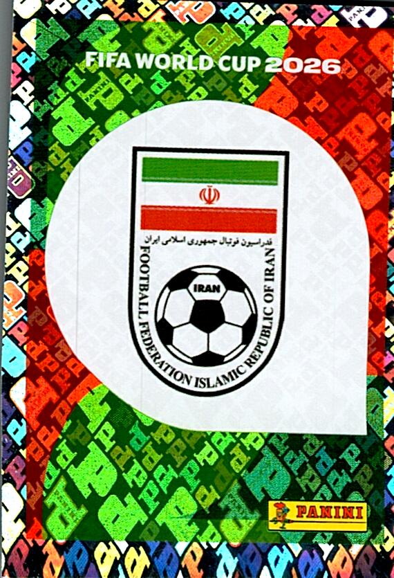 STICKERS FIFA WORLD CUP 2026 ESCUDO NºIRN 1