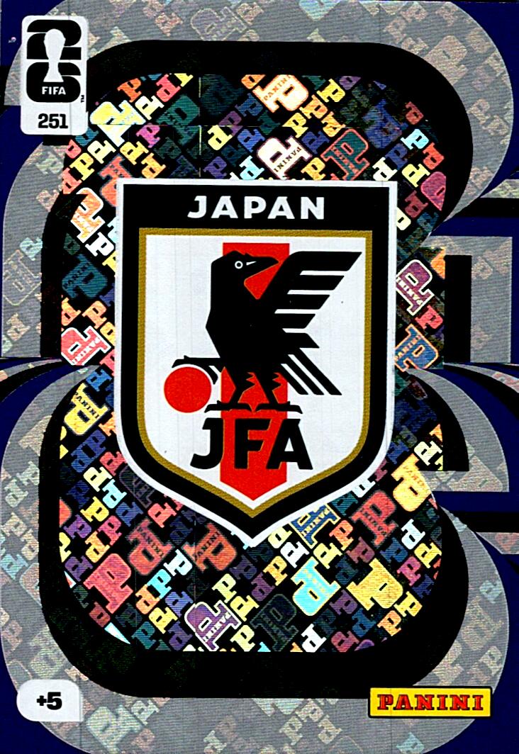 ADRENALYN WORLD CUP 2026 ESCUDO JAPAN Nº251