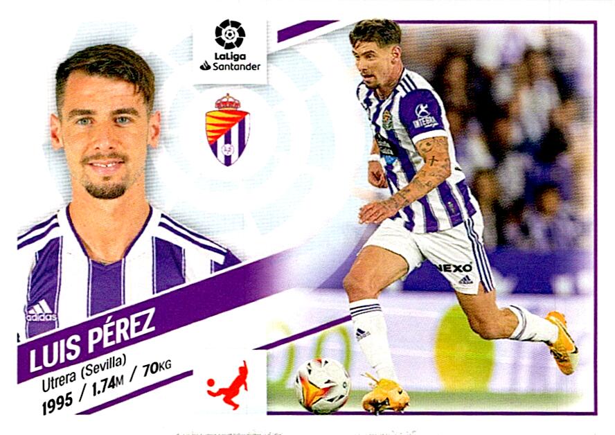 Cromo Liga Este 2022/2023 LUIS PEREZ R. VALLADOLID CF Nº5