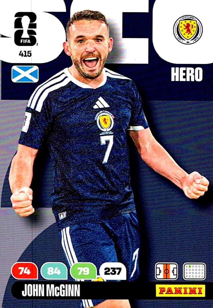ADRENALYN WORLD CUP 2026 JOHN McGINN SCOTLAND Nº415