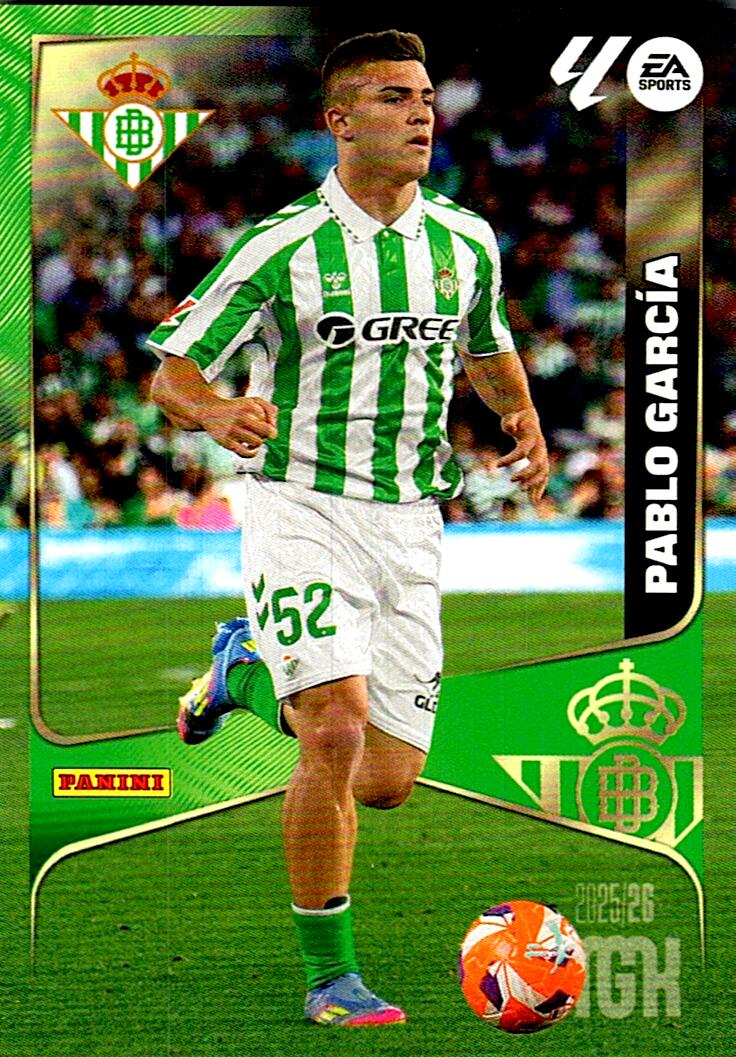 MEGACRACKS 2025/2026 REAL BETIS PABLO GARCIA Nº104 SEGUNDA EDICION