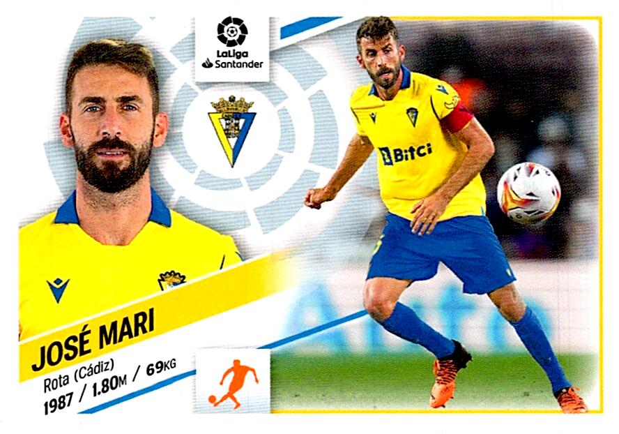 Cromo Liga Este 2022/2023 JOSE MARI CADIZ CF Nº14