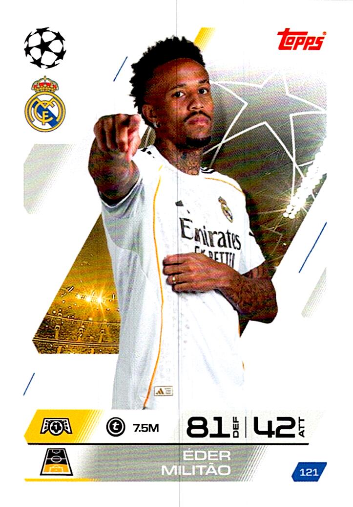 MATCH ATTAX CHAMPIONS LEAGUE 2025/2026 EDER MILITAO Nº121