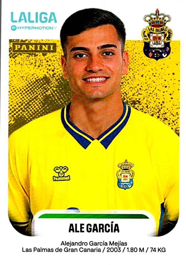 LALIGA HYPERMOTION 2025-26 ALE GARCIA LAS PALMAS Nº264A